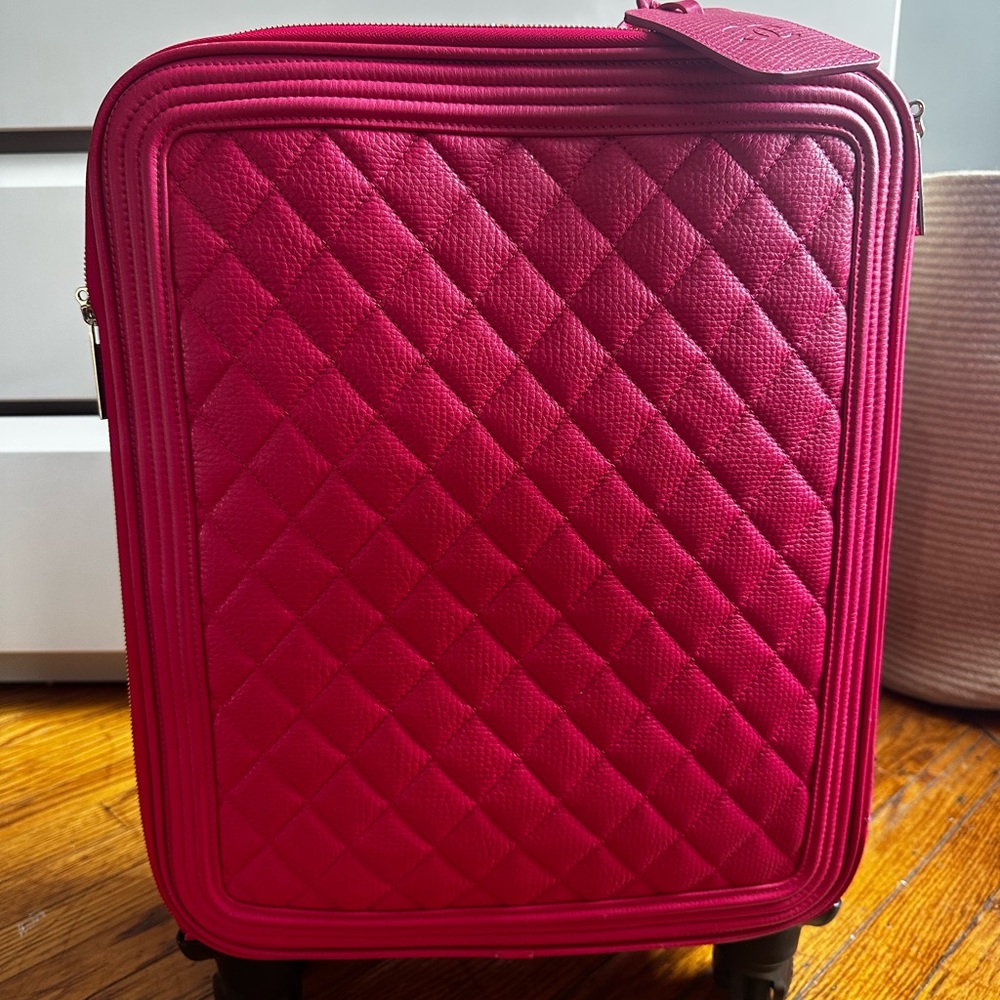 Chanel Calfskin Quilted Coco Case Trolley